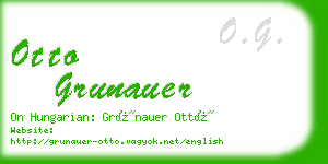 otto grunauer business card